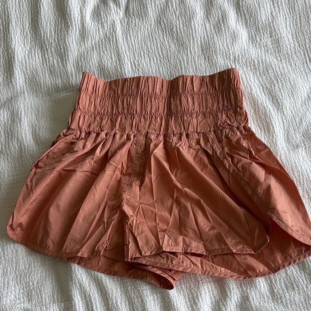 FP Movement by Free People High Waist Salmon Shorts